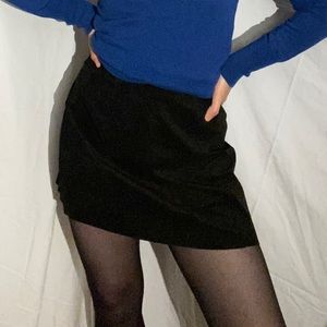 Aritzia Wilfred suede skirt mini black